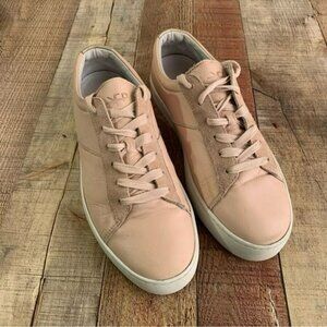 Freshly picked womens blush pink leather sneakers -9.5